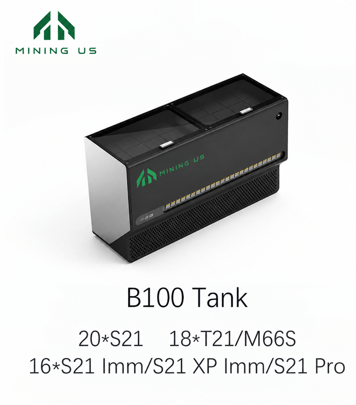 MiningUS B100 Immersion Cooling Tank MiningUS B100 modular immersion cooling tank for ASIC miners