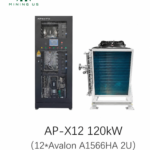 12-Slot 120kW Avalon 2U Hydro Cooling Rack