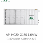 1.6MW 160-Slot Avalon 2U Hydro Mining Container (20HQ )