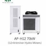 12-Slot 70kW Antminer Hydro Cooling Rack