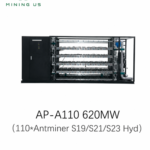110-Slot 620kW Antminer Liquid Cooling Rack