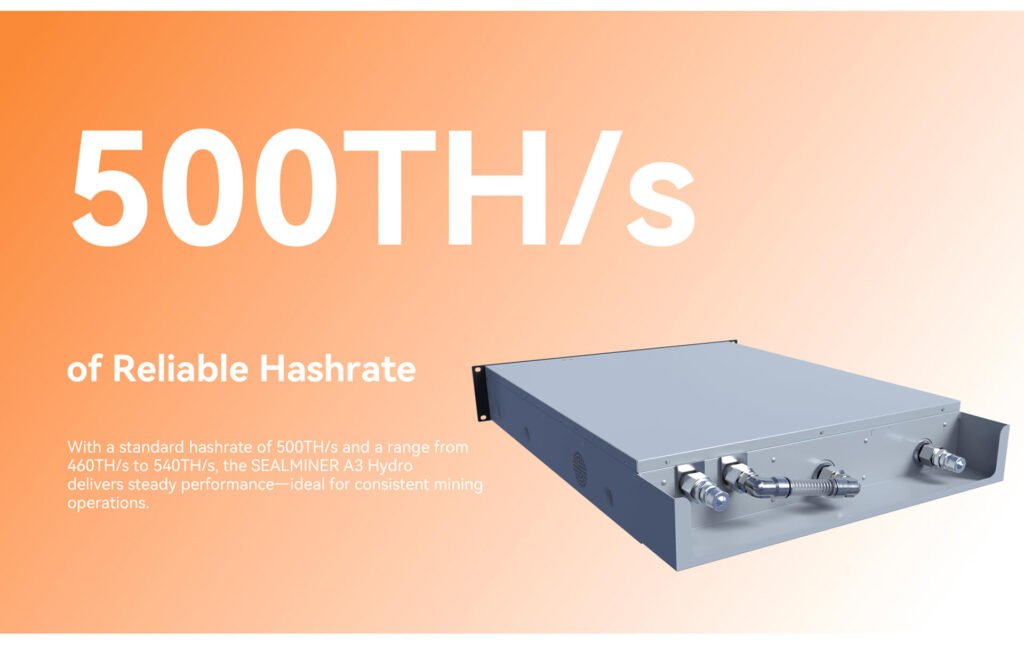 SEALMINER A3 Hydro 500 TH/s standard hashrate