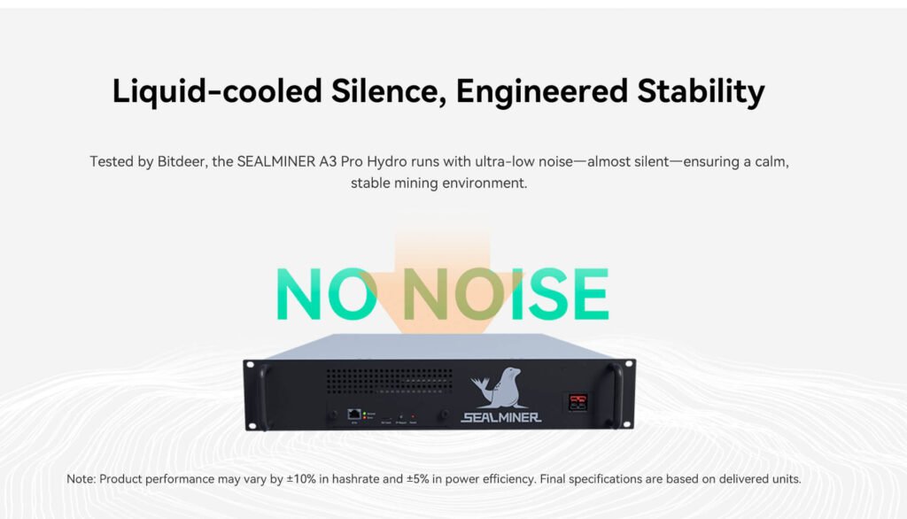 SEALMINER A3 Pro Hydro liquid cooling