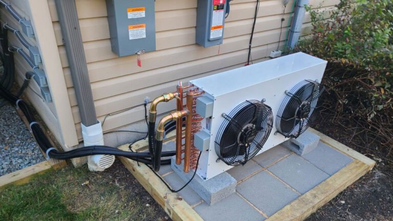 C2 dry cooler installed outside a home
