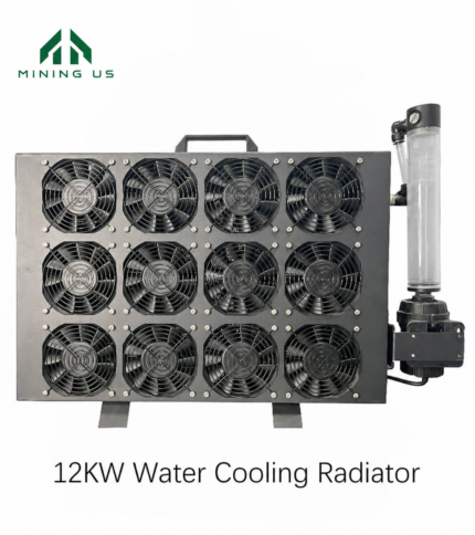 MiningUS 12kW water cooling radiator with pump for one compatible Hydro ASIC miner