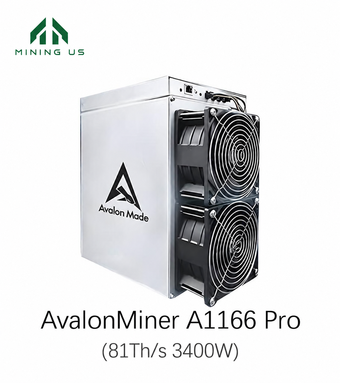 miningus-a1166-main Canaan Avalon Miner 1166 Pro 72T 75T 78T 81T Crypto Bitcoin Mining Machine - Image 1