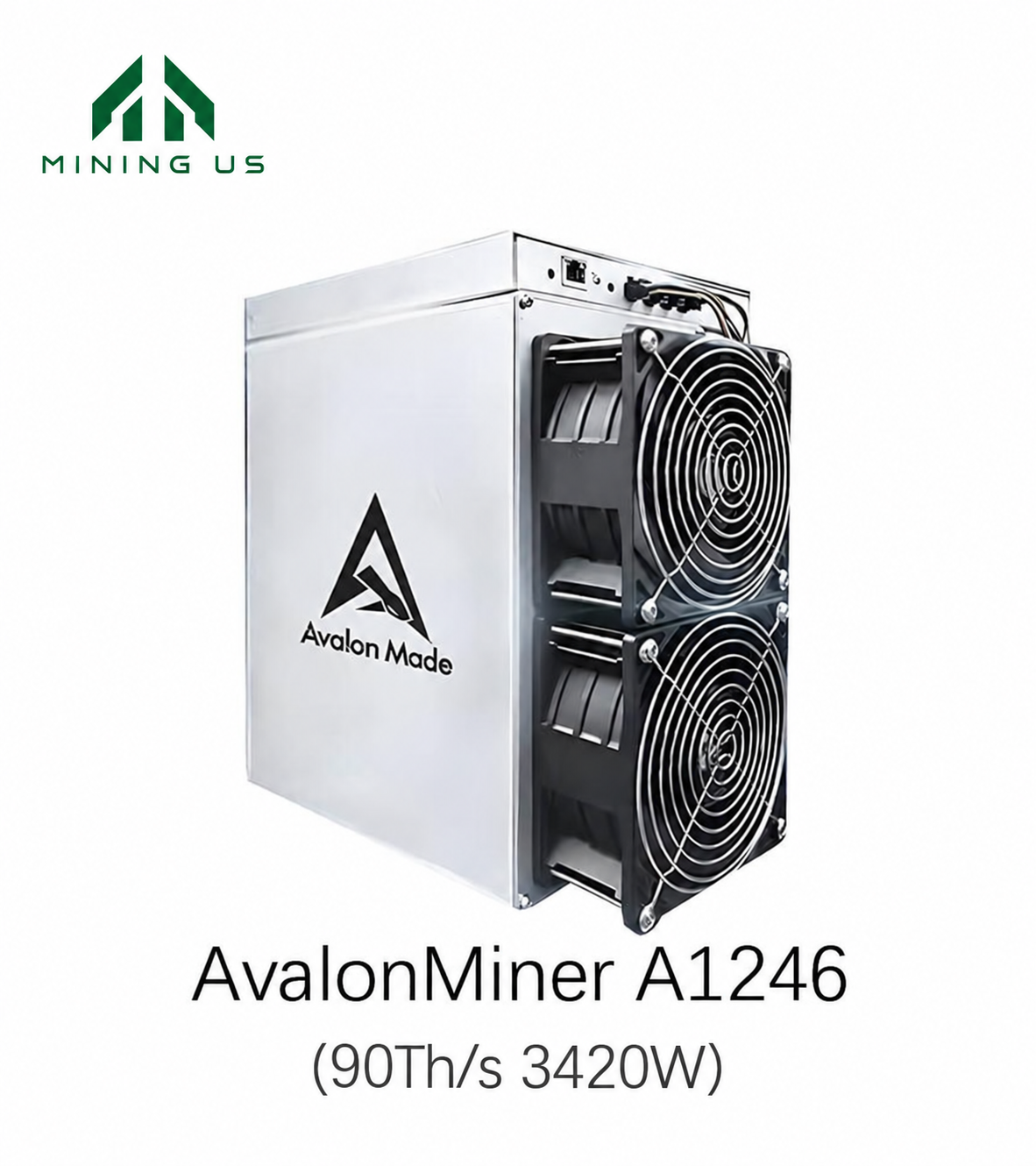 miningus-a1246-main Canaan Avalon Miner 1246 83 85 87 90 93T BTC Miner SHA-256 Algorithm Bitcoin BCH Mining - Image 1