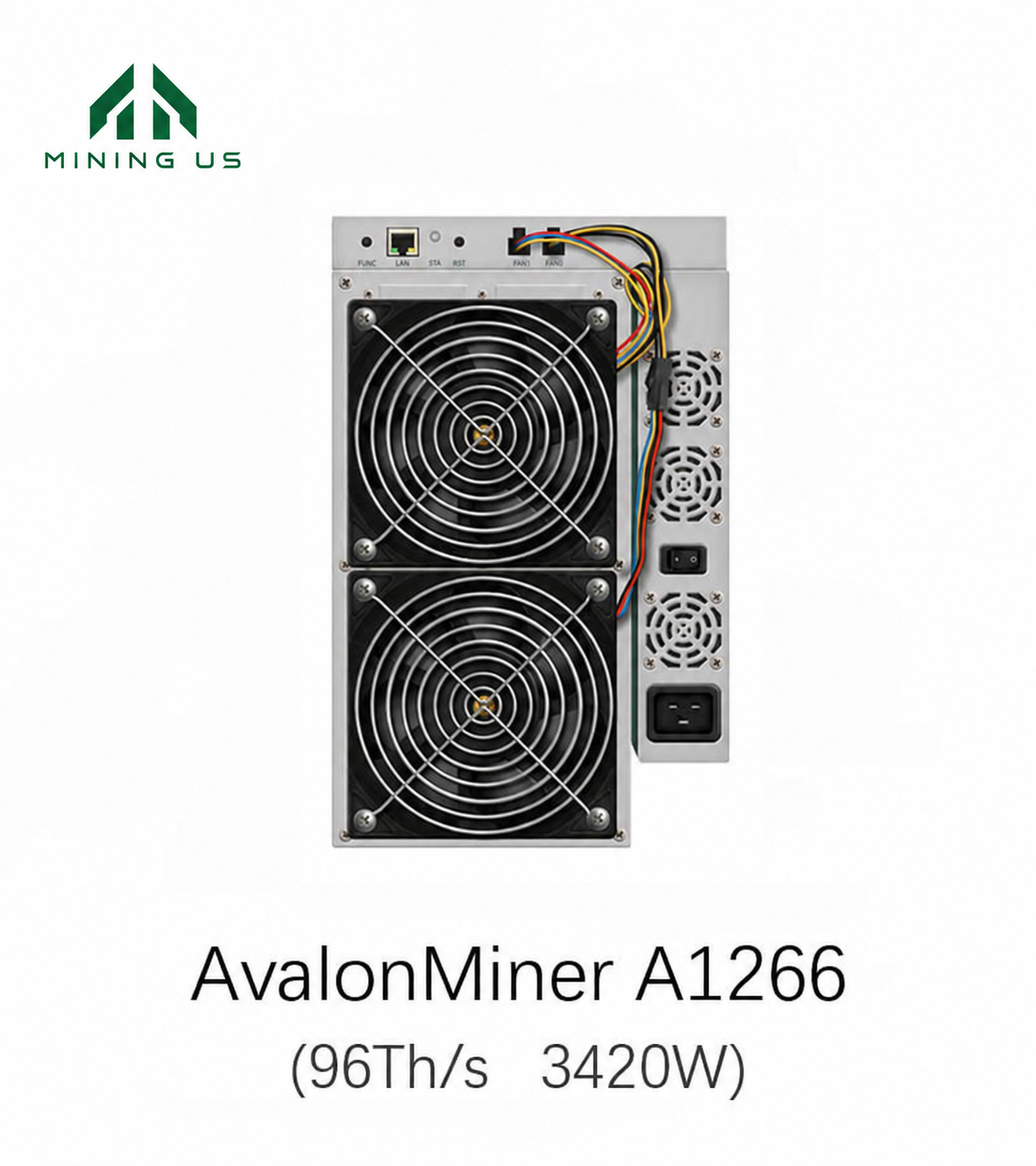 miningus-a1266-main Canaan Avalon Miner 1266 96T 3420W Asic Mining Machine BTC Miner - Image 1