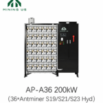 36-Slot 200kW Antminer Hydro Cooling Rack