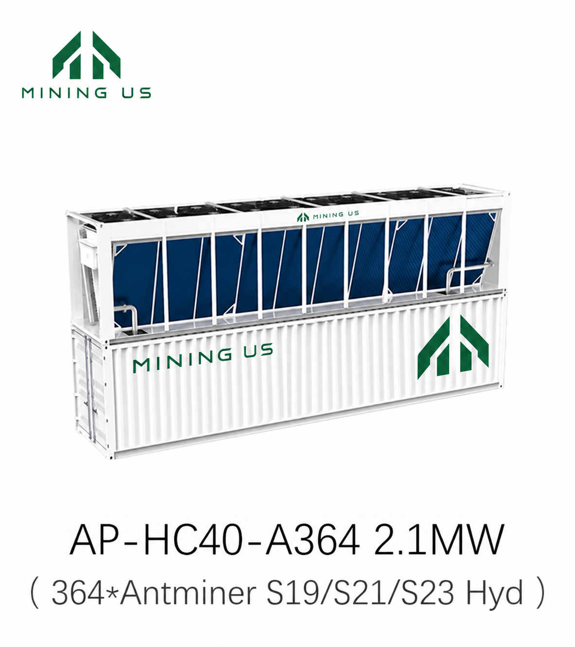 miningus-a364-main MiningUS AP-HC40-A364 2.1MW 364-slot Antminer hydro cooling container
