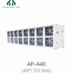 315 Slots Air Cooling Mining Box 40FT For Antminer