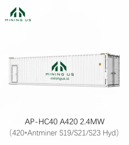 AP-HC40-A420 2.4 MW 420-slot Antminer hydro cooling container