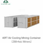 40FT air cooling mining container for up to 288 ASIC miners — MiningUS
