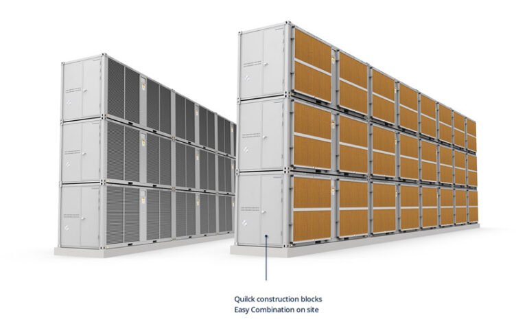 Modular container stacking and on-site combination