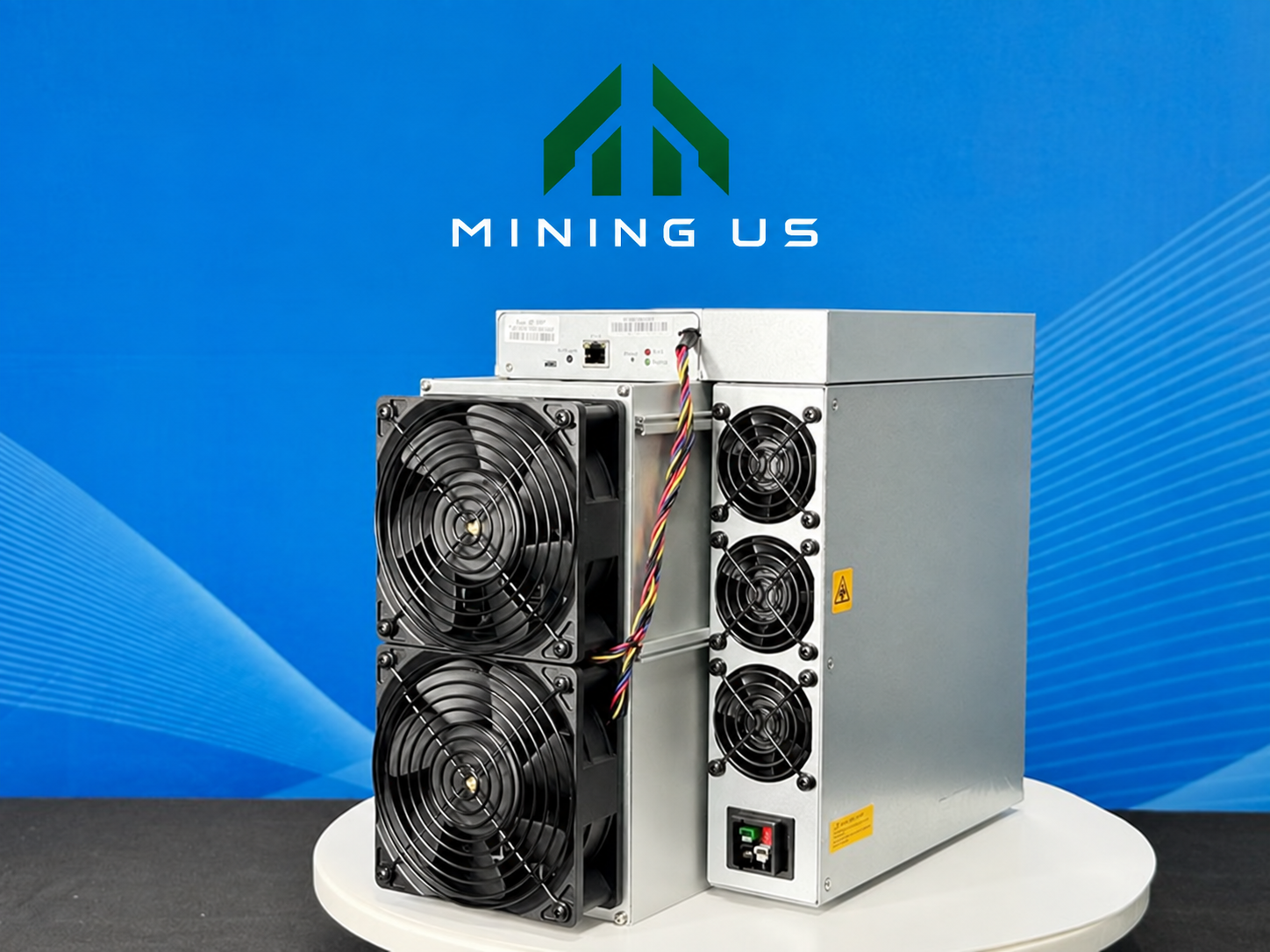 Antminer S21 Pro Front and power-supply view