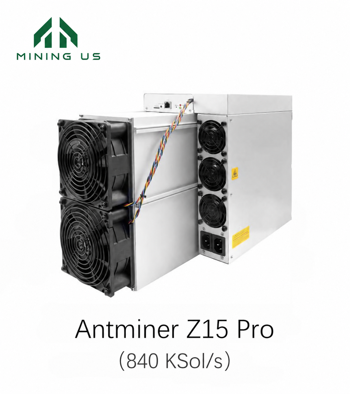 miningus-antminer-z15pro-main Bitmain Antminer Z15 Pro 840ksol/s 2560W Zcash Miner - Image 1