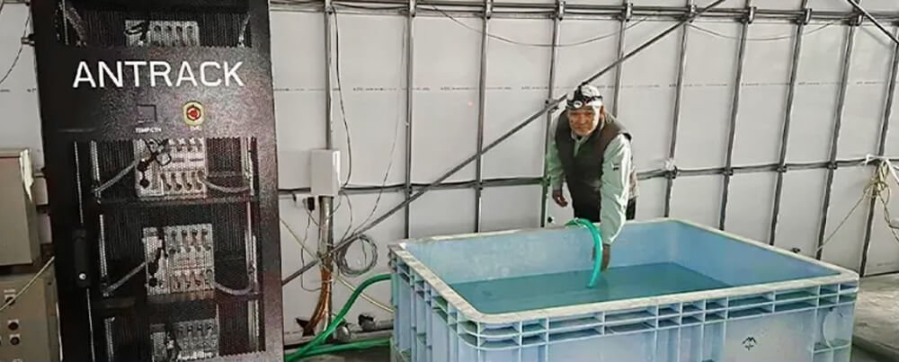 ANTRACK heat recovery installation at an aquaculture facility