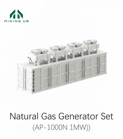 MiningUS AP-1000N 1MW natural gas generator container