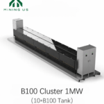 MiningUS B100 Cluster 1MW immersion cooling system with ten B100 tanks