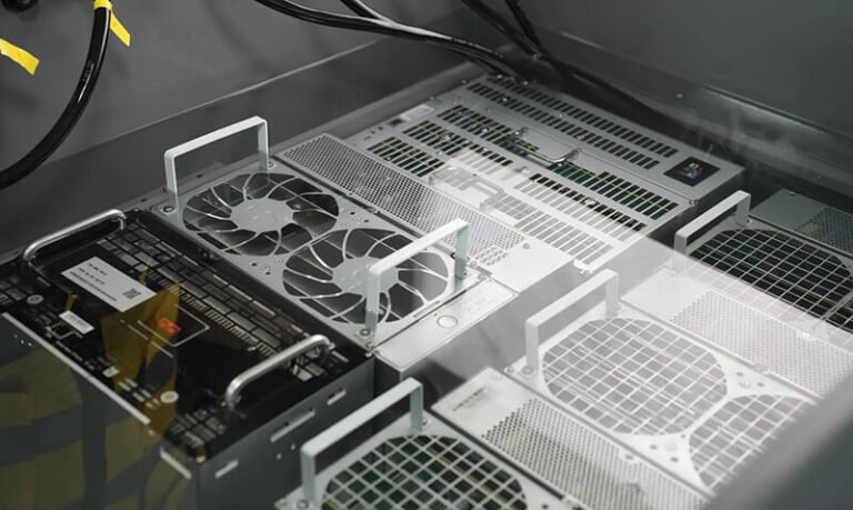 BC40 Elite miners inside immersion tank