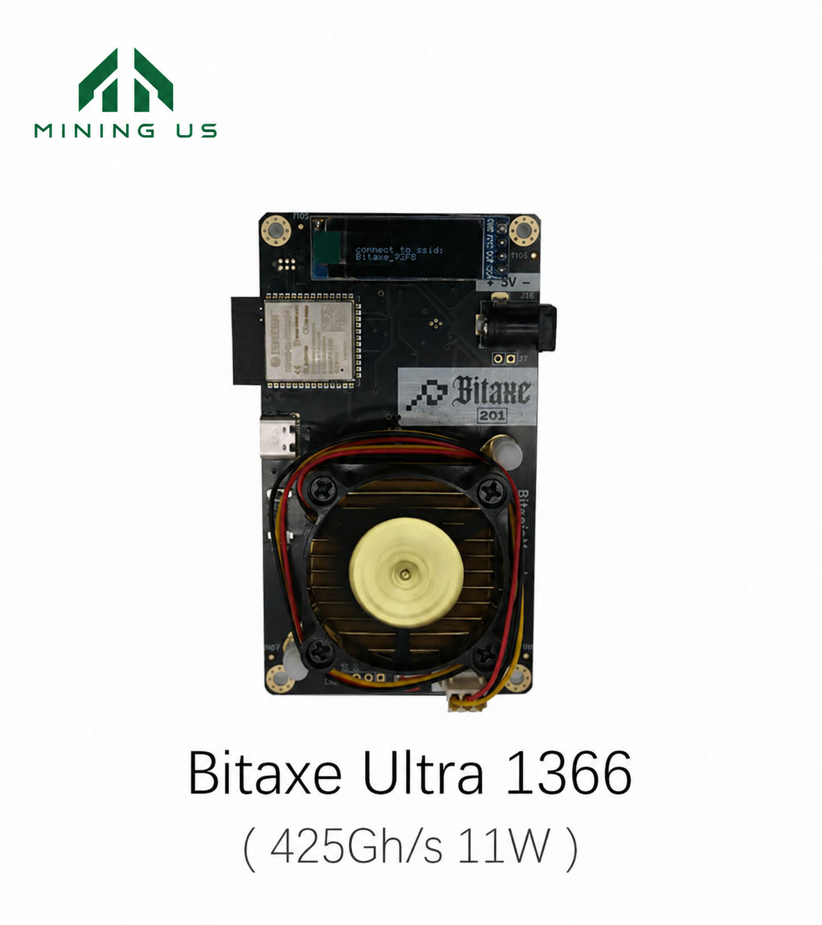miningus-bitaxe-ultra1366-main Bitaxe Ultra 1366 Bitcoin Solo Miner - Image 1