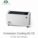 C6 immersion cooling tank for six ASIC miners