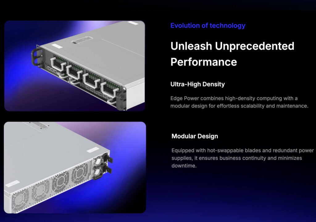 Edge Power modular chassis and serviceable design