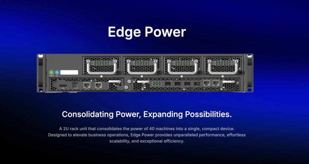 Aethir Edge Power 2U computing overview