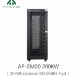 AP-EM20 200kW 20-slot WhatsMiner modular hydro cooling rack