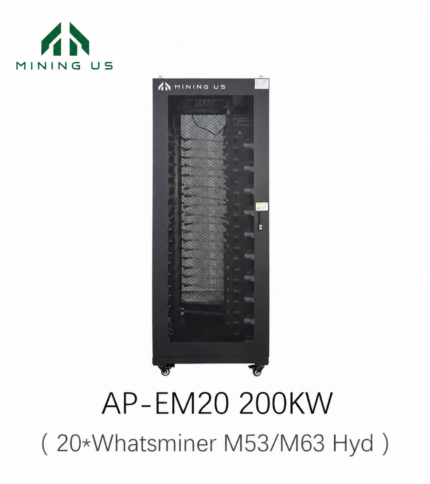 AP-EM20 200kW 20-slot WhatsMiner modular hydro cooling rack