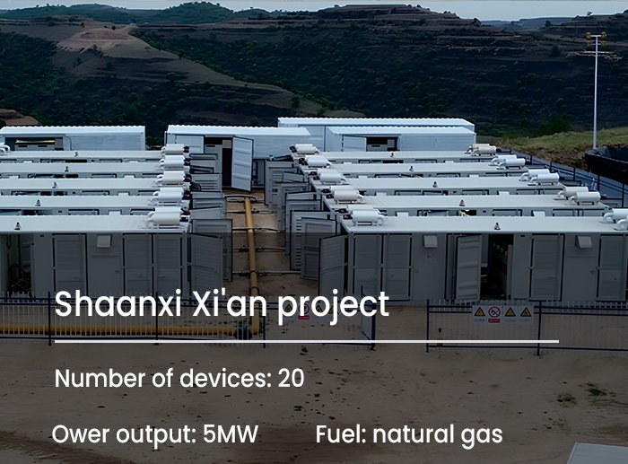 Shaanxi Xi’an project — 20 devices, 5MW, natural gas