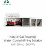 MiningUS AP-50Hyd 500kW natural gas hydro mining container