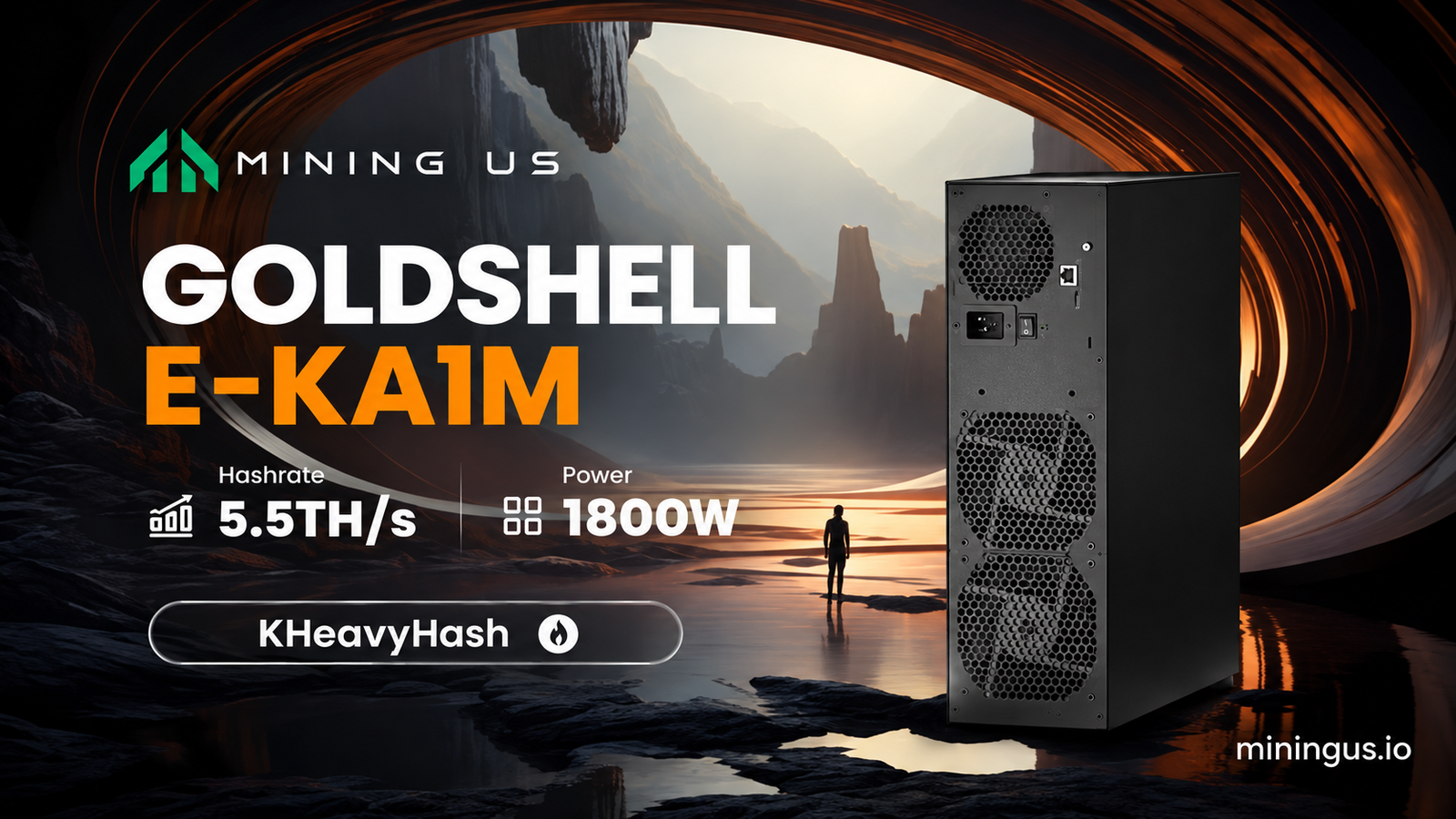 Goldshell E-KA1M 5.5 TH/s 1800 W mining system
