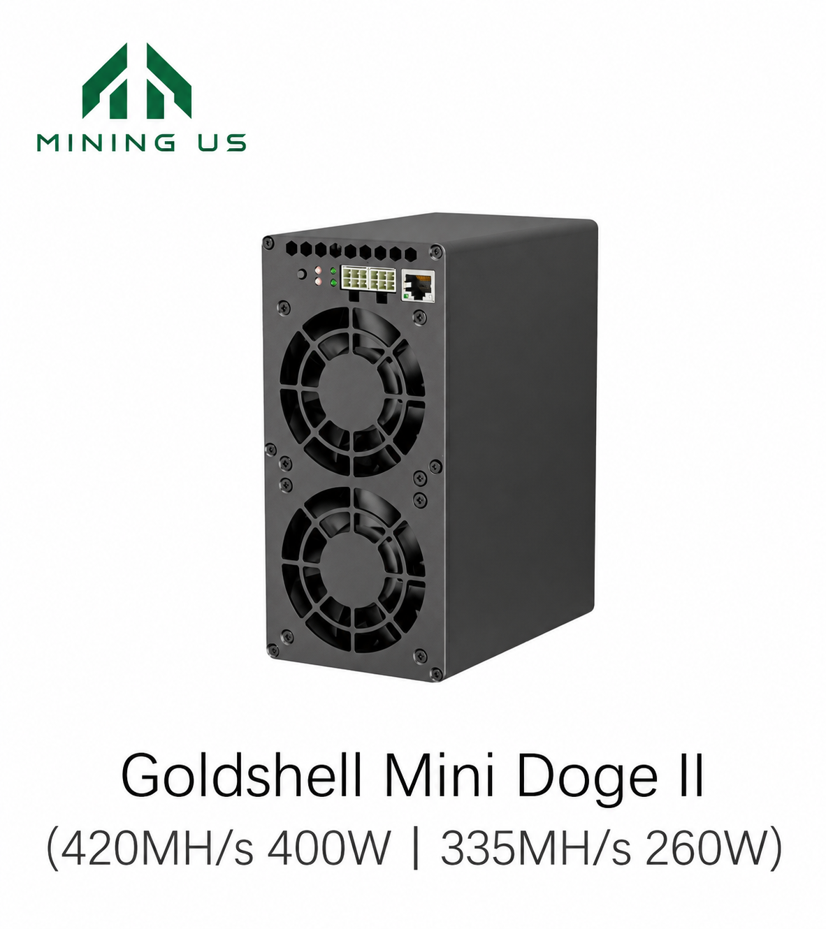 miningus-goldshell-minidoge2-main Goldshell Mini Doge II 420M 400W Litecoin Dogecoin Bells Miner - Image 1