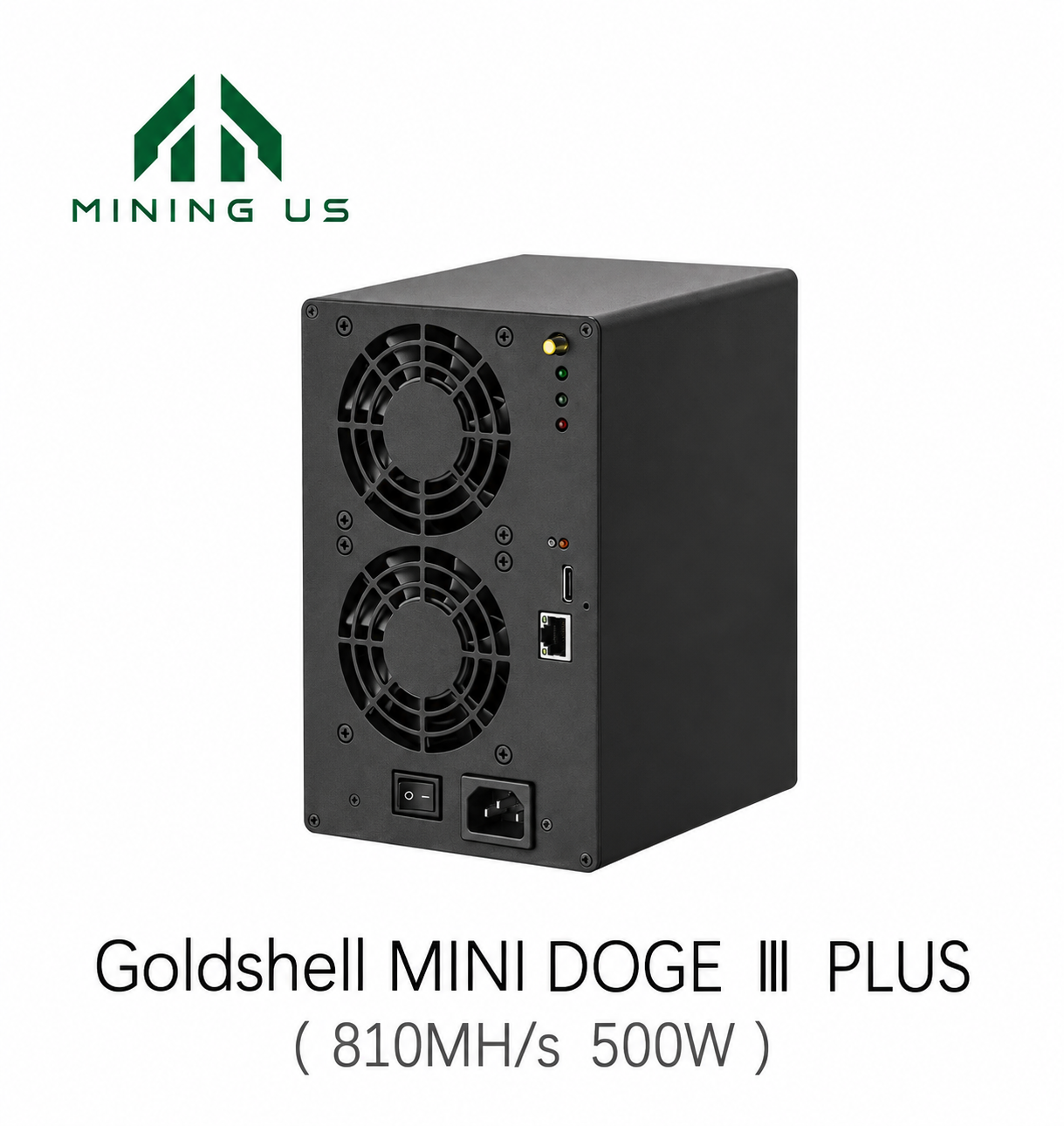 miningus-goldshell-minidoge3plus-main Goldshell Mini Doge III Plus 810Mh/s 500W Litecoin Dogecoin Bells Miner - Image 1