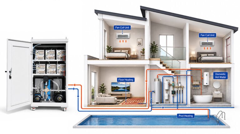 Hydronic heating integration diagram