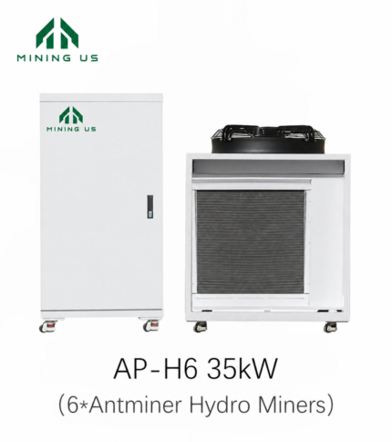 MiningUS AP-H6 hydro cooling cabinet and dry cooler