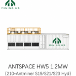 BITMAIN ANTSPACE HW5 210-Slot 1.2MW 40HQ Hydro Mining Container