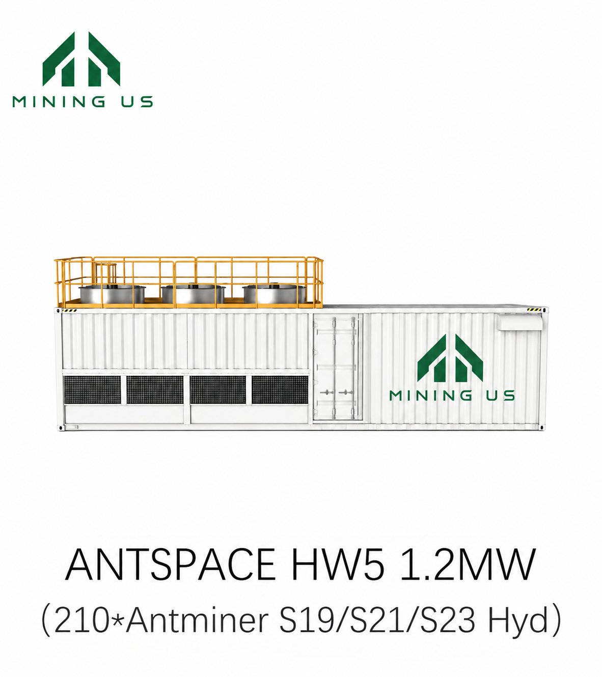 miningus-hw5-main BITMAIN ANTSPACE HW5 210-Slot 1.2MW 40HQ Hydro Mining Container - Image 1