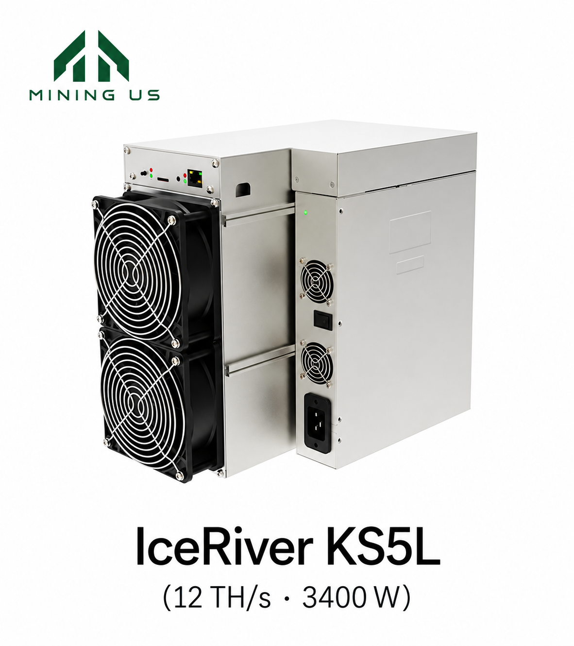 miningus-iceks5l-main IceRiver KAS KS5L 12TH 3400W KAS Asic Miner Kaspa Mining Machine - Image 1