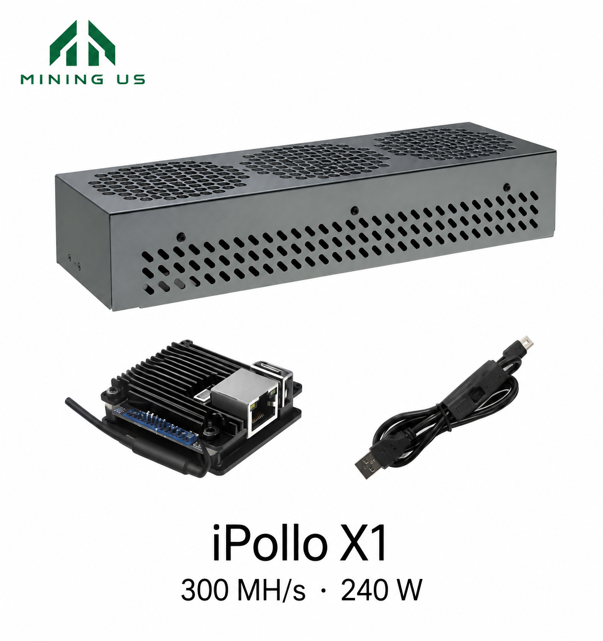 miningus-ipx1-main iPollo X1 300MH/s 240W 6GB ETHW ETHF ETC Miner - Image 1