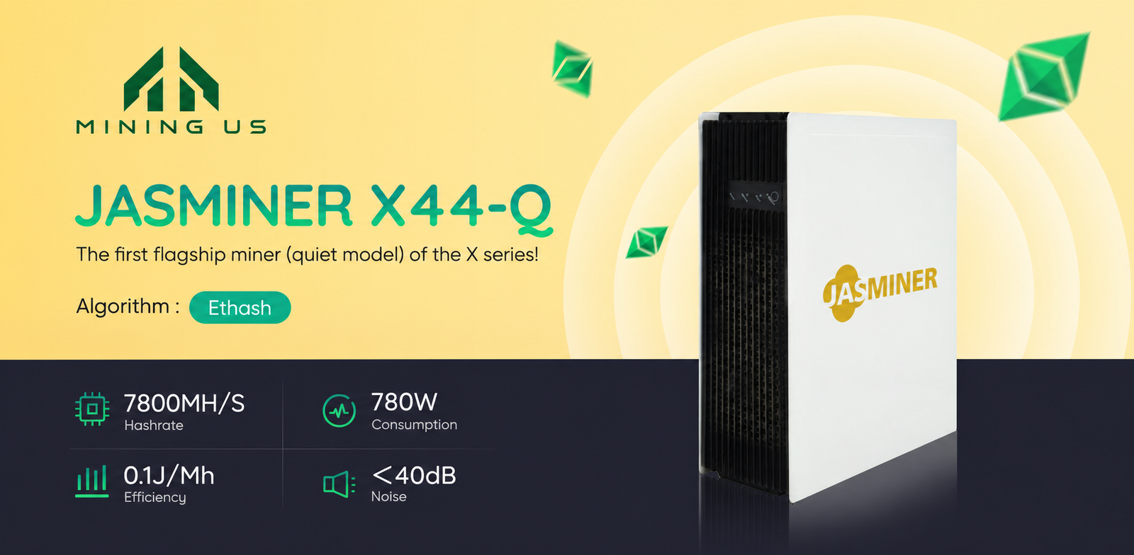 Jasminer X44-Q specifications and product design
