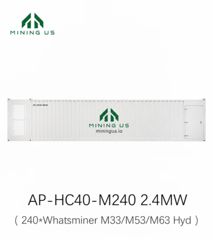 AP-HC40-M240 2.4 MW 240-slot Whatsminer hydro cooling container