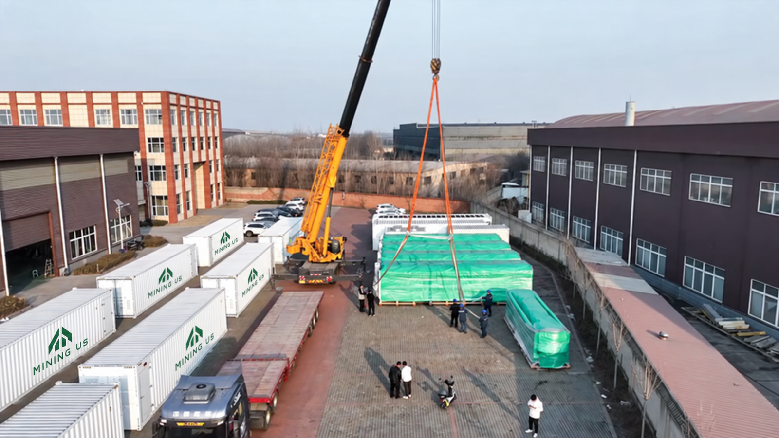Hydro container deployment at supplier facility