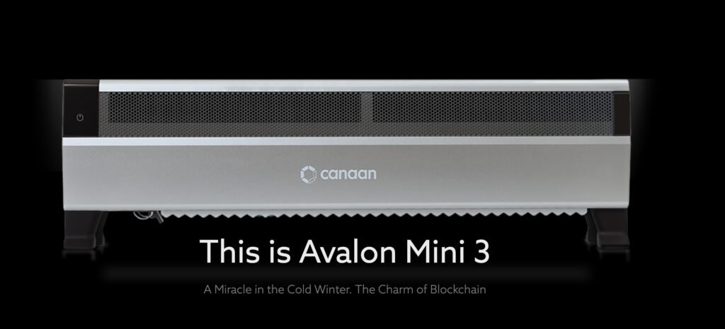 Avalon Mini 3 heater and Bitcoin miner