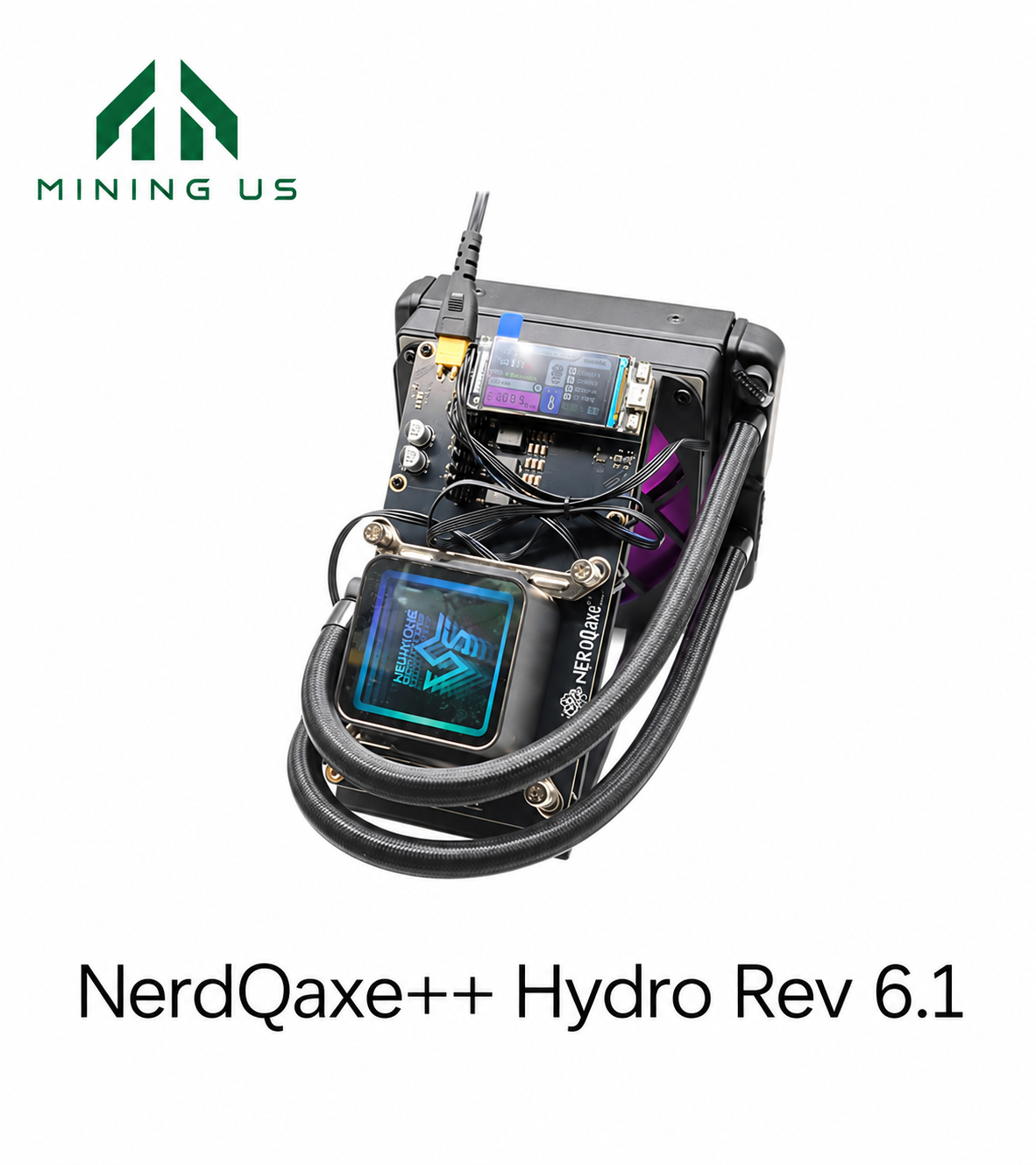miningus-nerdq61h NerdQaxe++ Hydro Rev 6.1 Bitcoin Solo Miner - Image 1