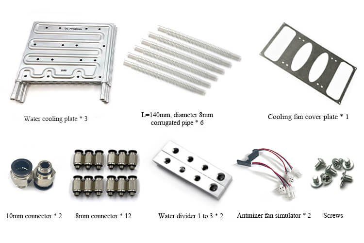 Antminer S21 T21 Water Cooling Plate 3 pcs 1