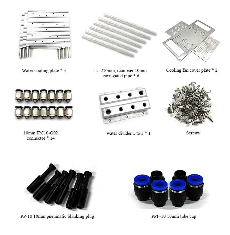 Antminer S19j pro water cooling plate composition