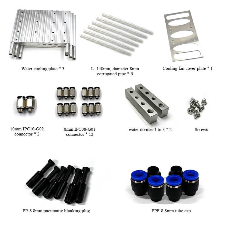 Antminer L7 water cooling plate composition