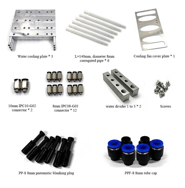 Antminer L9 water cooling plate composition